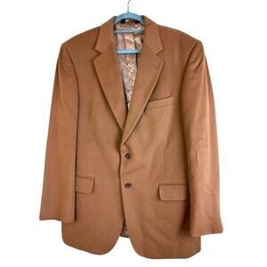 Jos A Bank 100% Cashmere Brown Suit Jacket career Blazer